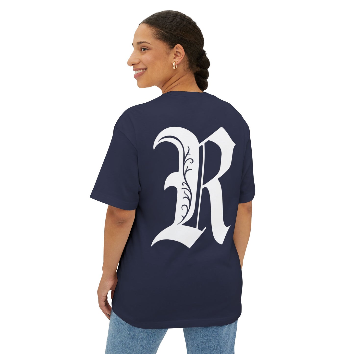 ‘Collegiate’ - Oversized Boxy Tee (Unisex)