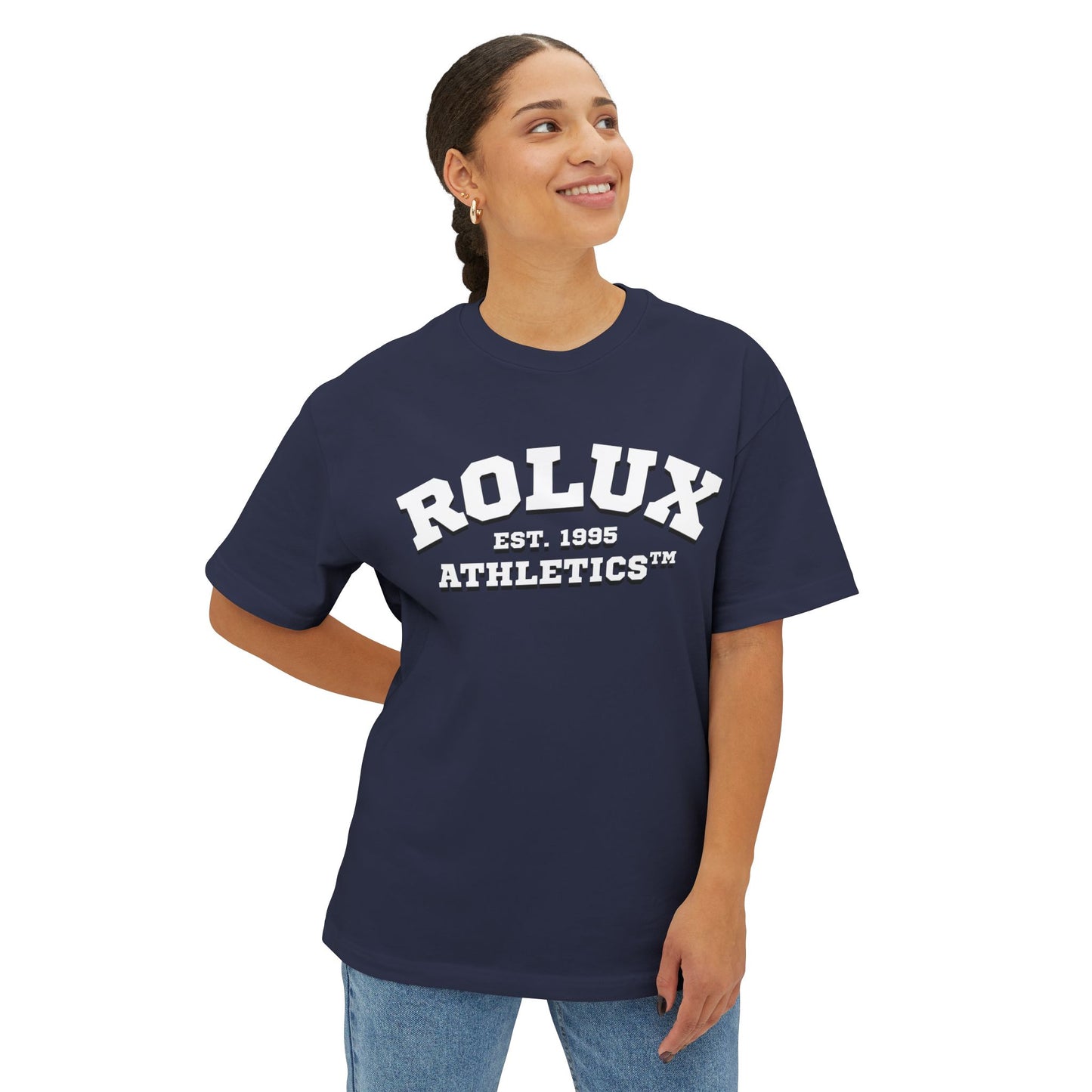 ‘Collegiate’ - Oversized Boxy Tee (Unisex)