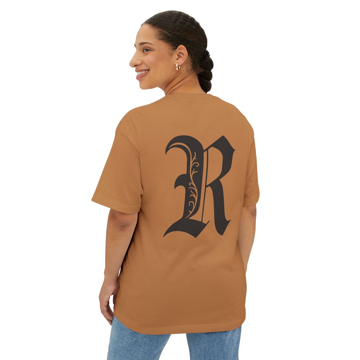 ‘Collegiate’ - Oversized Boxy Tee (Unisex)