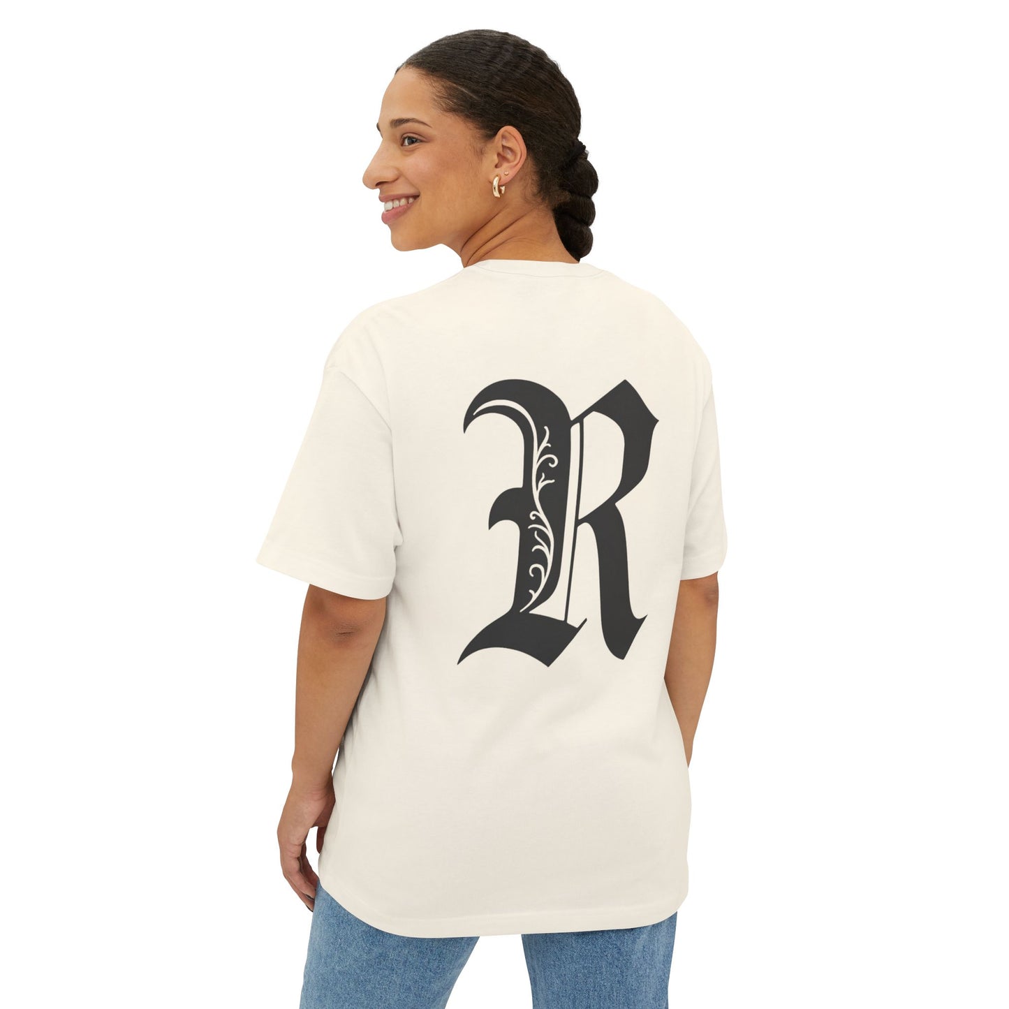 ‘Collegiate’ - Oversized Boxy Tee (Unisex)