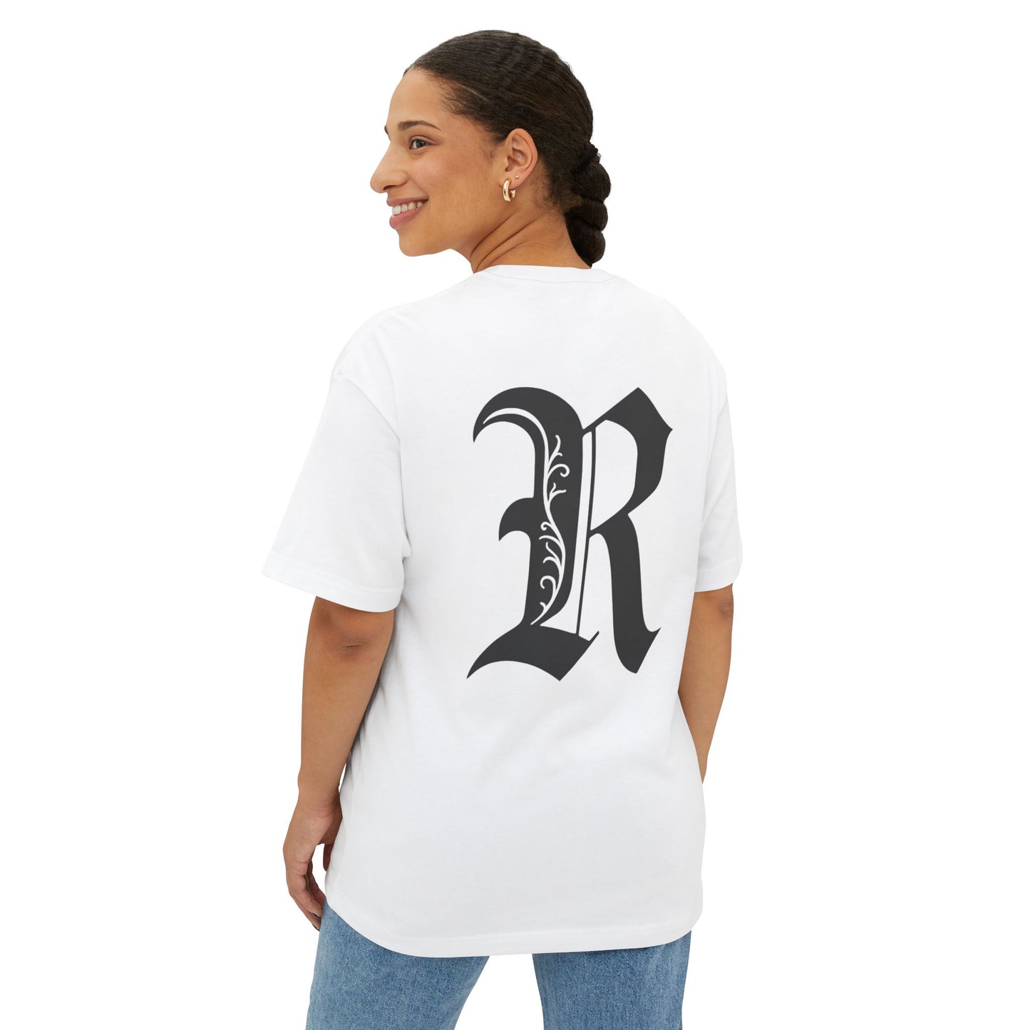‘Collegiate’ - Oversized Boxy Tee (Unisex)